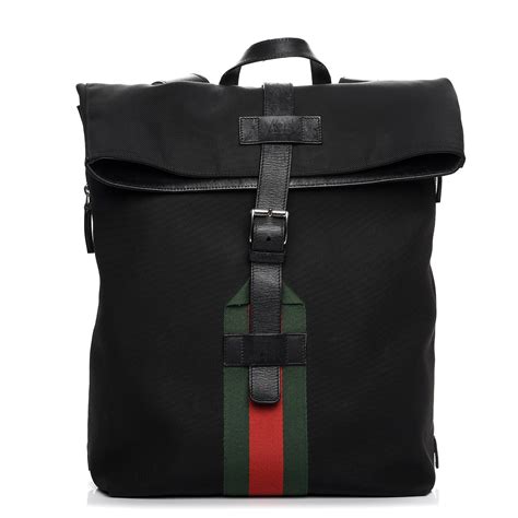 gucci backpack techno canvas cheap|gucci signature leather backpack black.